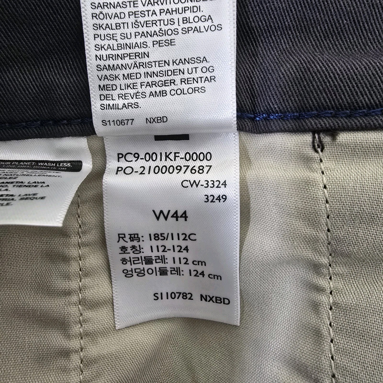 Levis Chino Shorts Mens Size 44 Gray XX Chino Relaxed Fit 8" Inseam thumbnail 9