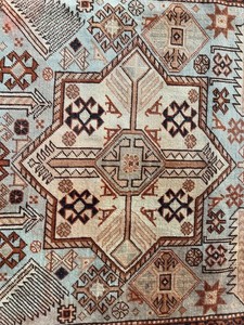 COLLECTORS' ITEM Stunning Natural Vegetable Dye Super Fine Quality Kazak Carpet