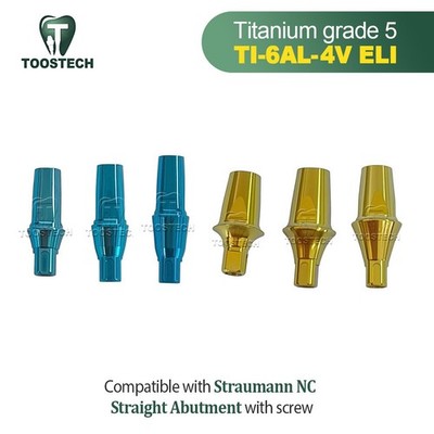 1/6/10/20pcs Straight Abutment fits ITI Straumann Platform NC D3.5/5.0 GH1-3mm