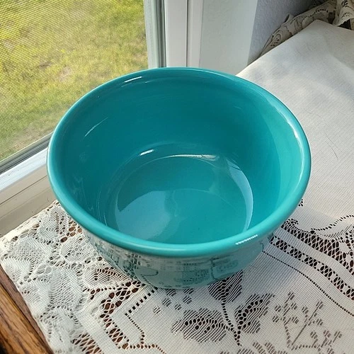 Vintage Fiesta All-Purpose 6 Inch Gusto Bowl 28 OZ Turquoise Blue Fiestaware