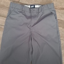 Lands End Dress Suit Pants Slacks Boys 18 Gray Adjustable Waist School Uniform