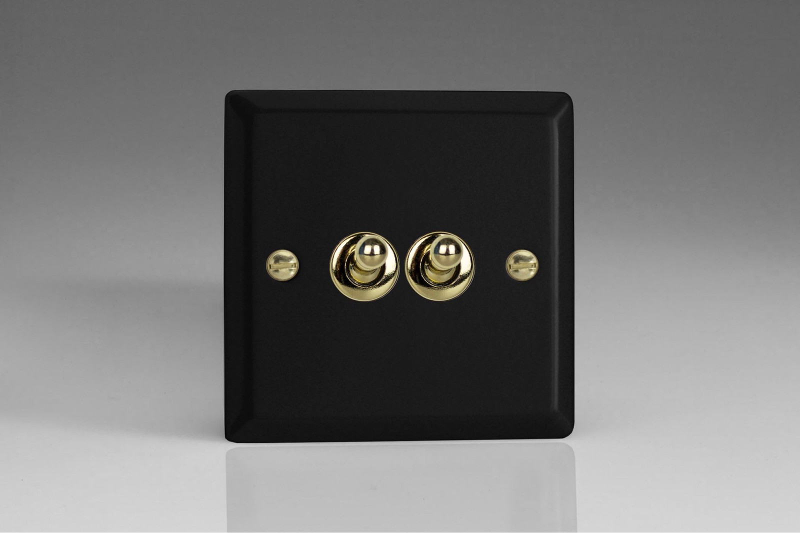 Varilight 2-Gang 10A Intermediate Toggle Switch - Art Deco Vogue