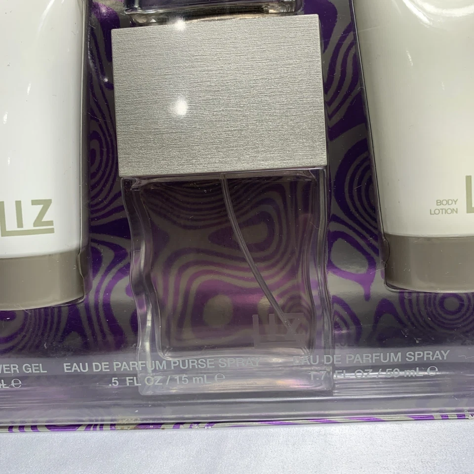 Set de regalo vintage Liz by Liz perfume 1,7 oz, perfume 0,5, gel de ducha, loción corporal Foto 2 de 4