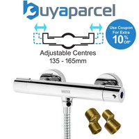 Bristan Zing Thermostatic Bar Mixer Valve Shower Cool Touch 135 - 165mm Centres