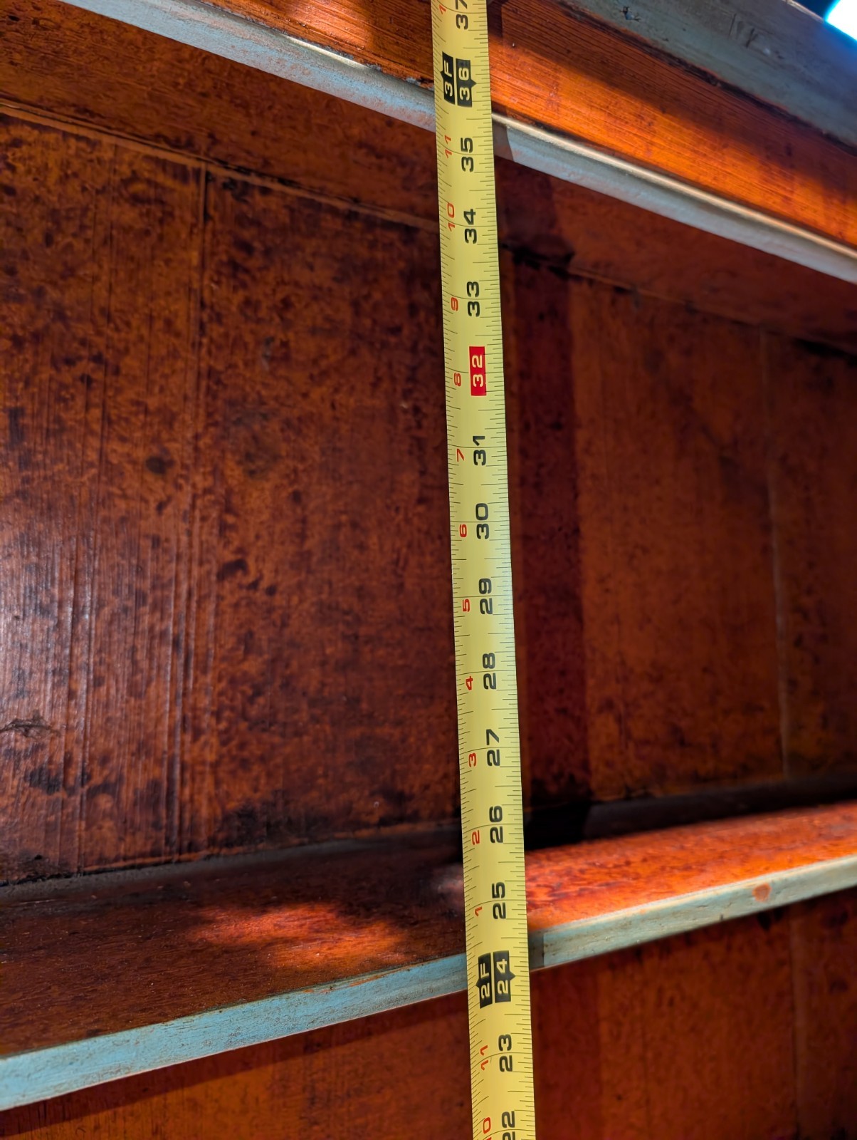 Antique Style  Painted Hutch Marie Colette Charming Primitive Faux Finish