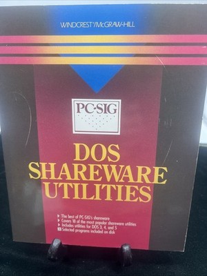 PC-SIG DOS Shareware Utilities With Disk Windcrest McGraw Hill Paperback