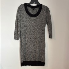 Derek Heart Black and Gray Crew Neck Soft Knit Sweater Dress size medium