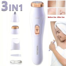 Electric Hair Trimmer for Women Waterproof Bikini Face Body Shaver Razor Kit