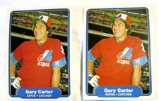 1982 FLEER Baseball Two 2 GARY CARTER HOF CARDS #185 EXPOS 🤩 FREE SHIP📸AS PICX