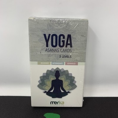 YOGA Asanas Cards 3 Levels Beginner Intermediate Advanced 50 Cards W/ Graphics
