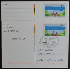 Deutschland Ganzsache  2  Postkarte Eifel mit SoSt 1.5.200 und Postfrisch.