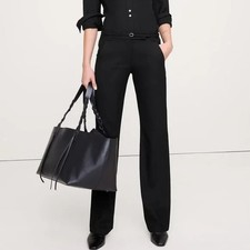 Banana Republic Logan Slim-Fit Lightweight Wool Classic Luxe Work Pant size 8 