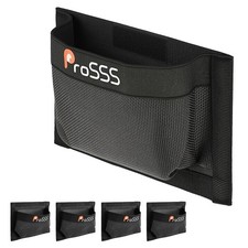 ProSSS 1PC Boat 10"*7" Self-Adhesive Storage Mesh Bag,Marine 10" x 7", Black