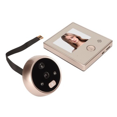3in Smart Visual Doorbell 160° Viewing Angle Digital Door Viewer 2MP Video SET