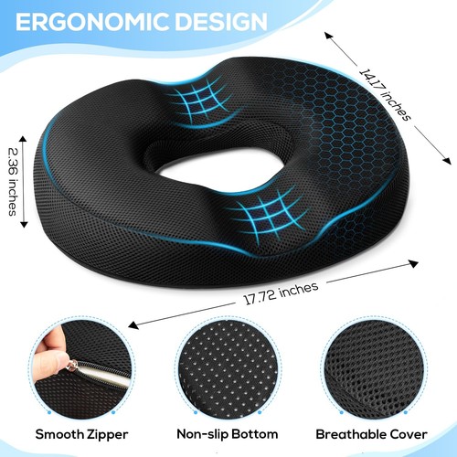 Cojín de asiento de almohada Donut, cojines de silla Donut para embarazo posparto y él... - Imagen 6 de 8