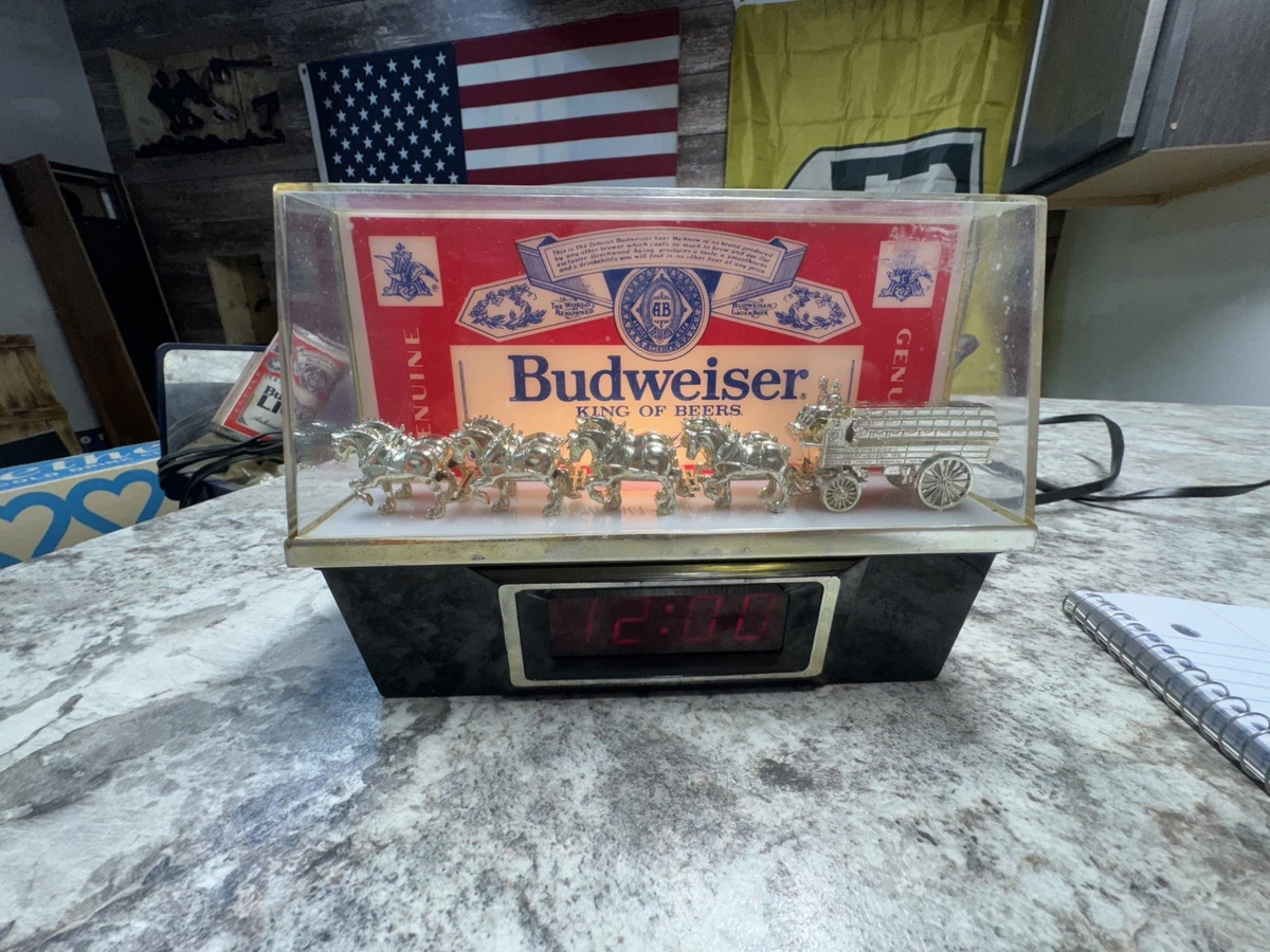 budweiser light clock products for sale | eBay