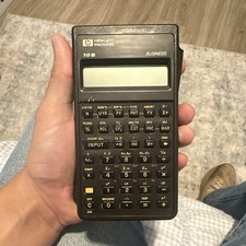 Hewlett Packard HP 10B Business Financial Calculator w/ Cover, LCD Display