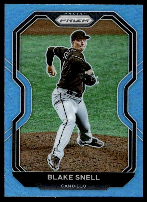 2021 Panini Prizm LIGHT BLUE Blake Snell Padres #37 A6