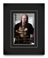 David Bradley Hand Signed 10x8 Photo Autograph Harry Potter Gift Display w/COA