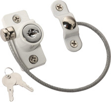 Window Restrictor Lock 7.87 in Cable Child Safety Security Lock with Key