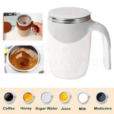 Automatic Self Mixing Magnetic Stainless Steel Coffee Cup Milk Self Stirring Mug