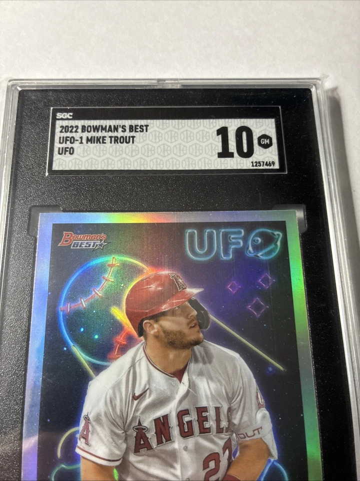 2022 Bowman’s Best UFO-1 Mike Trout SGC 10 - Image 2 of 4