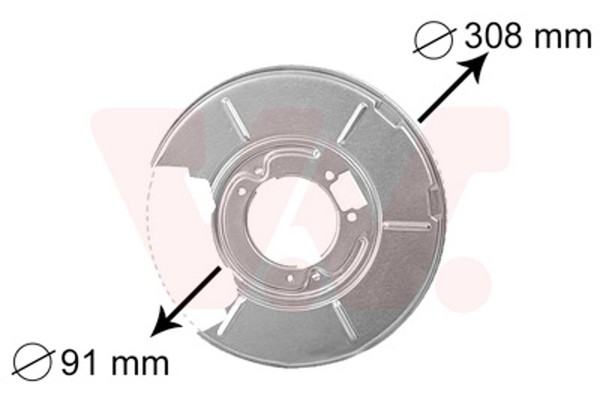 Spritzblech Bremsscheibe VAN Wezel 0646374 FüR E36 BMW Z4 E85 E46 3Er Touring-image