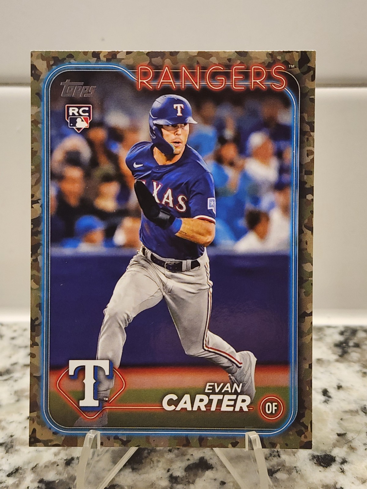 2024 Topps Series 1 - Evan Carter #280 Memorial Day Camo /25 (RC)