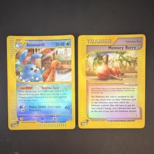 Pokémon TCG Aquapolis 2 Card Lot Azumarill 4/147 Memory Berry 128/147 EN