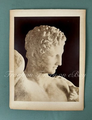 1890s Hermes & Infant Dionysus Statue Archaeological Museum Olympia Greece Photo
