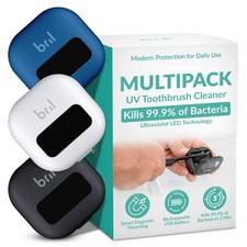 UV-C Toothbrush Sanitizer  Holder, Wall Mounted Rechargeable