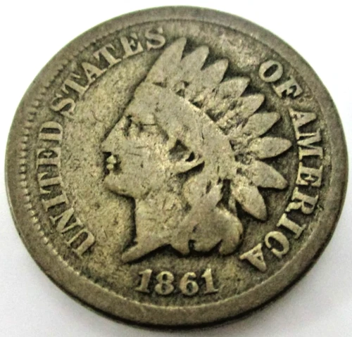 1861 INDIAN HEAD CENT Coin!!