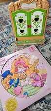 Vintage Strawberry Shortcake Berry Patch Carry Case AND Picture Disc Record 