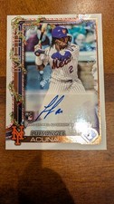 2025 Topps Holiday Player Autographs LuisAngel Acuna Auto /200 #PALA Rookie Mets