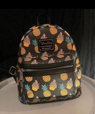 Disney Parks Loungefly Dole Whip Pineapple Swirl Mini AOP Backpack Bag **Flaws