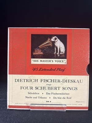 Dietrich Fischer-Dieskau  Four Schubert Songs  His Master s Voice Series EHA-8