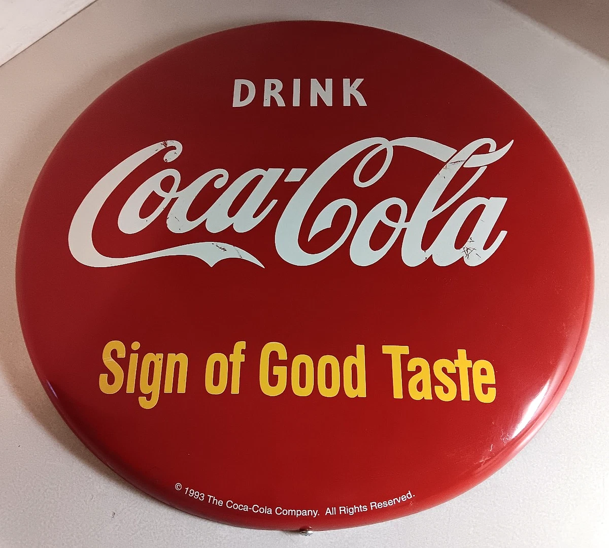 Coca Cola Button Sign for sale | eBay