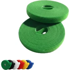 Double Sided Plant Tie Tape One-Wrap 10 Feet x 2 Pack Soft Green Garden Support