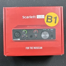 Focusrite Scarlett Solo USB Audio Interface, ...
