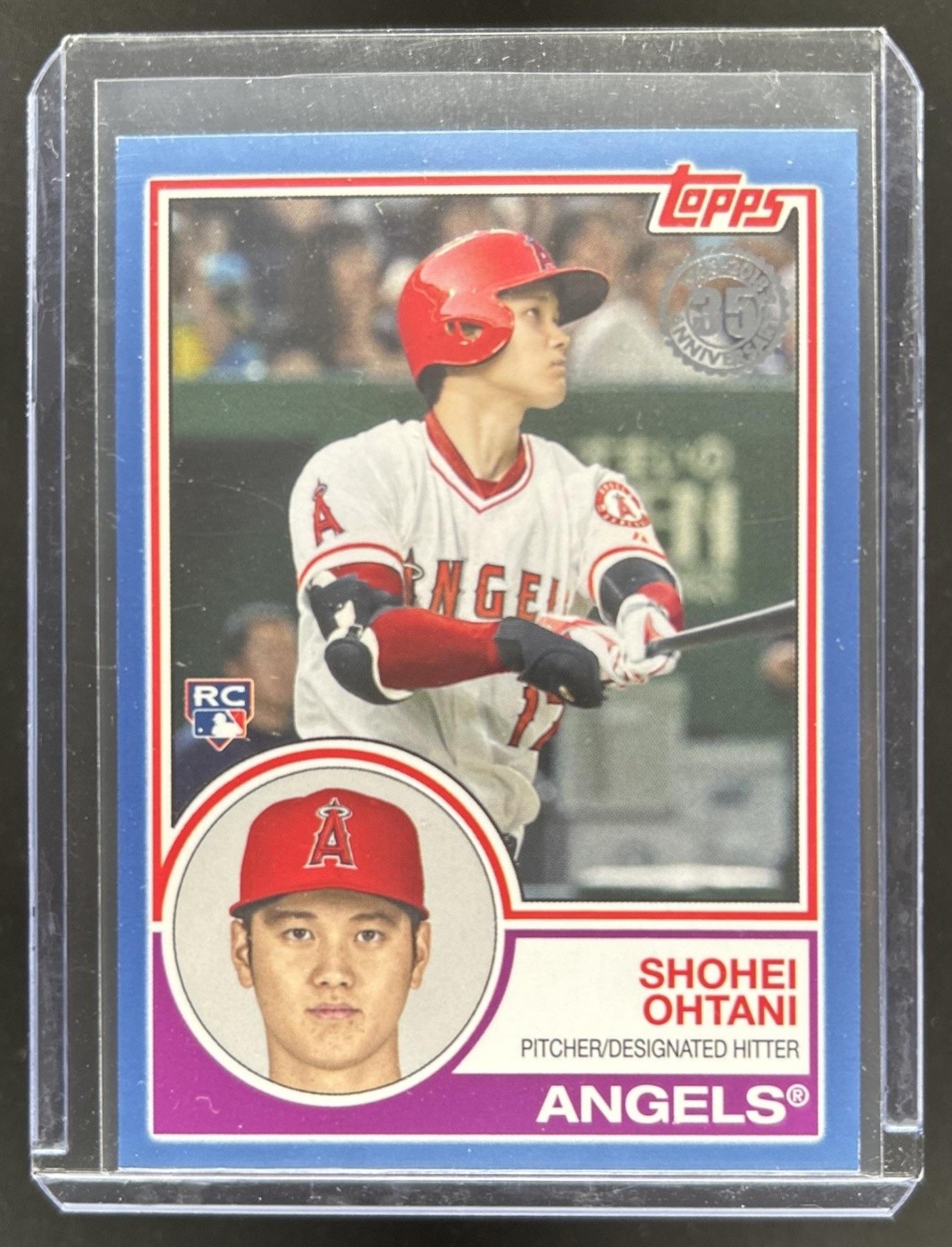 2018 Topps Shohei Ohtani 1983 Baseball Rookies RC Blue Rookie #83-1 Angels