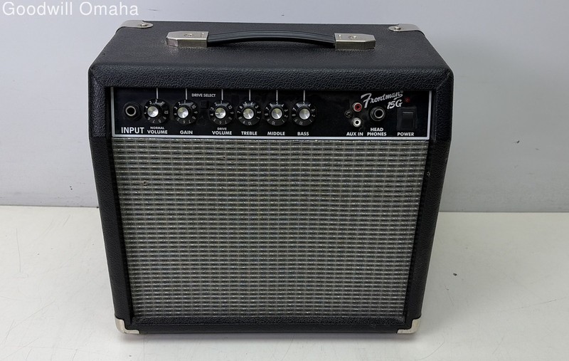 Fender Frontman 15G Guitar Portable Amplifier POWER TESTED!!! PARTS OR REPAIR!!!