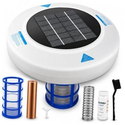 Solar Pool Water Care System for Above Ground & Inground Pools Up to White