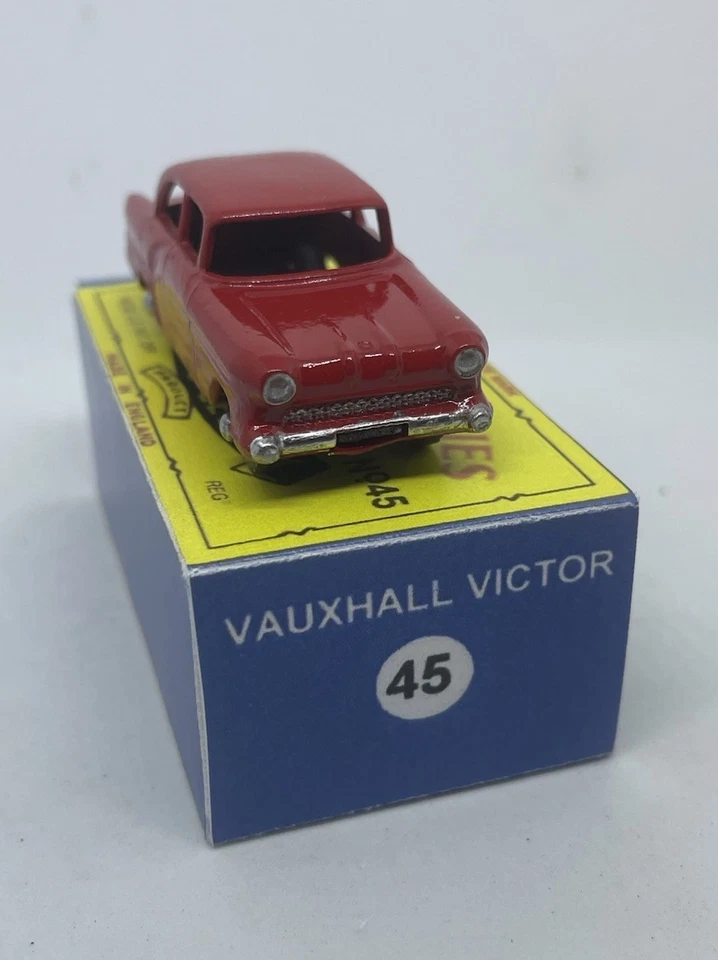 Matchbox Lesney Phantom 45 Vauxhall Victor Rare Red Metal Wheels Repro Box - Image 2 of 4