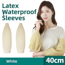 1Pair Waterproof Arm Sleeves Covers Latex Oversleeve Thickened Sleeve Protectors