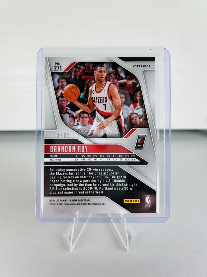 2024-25 Panini Prizm - Brandon Roy Red Dragon /48 - SSP Blazers Legend Mint 🔥 - Image 2 of 2