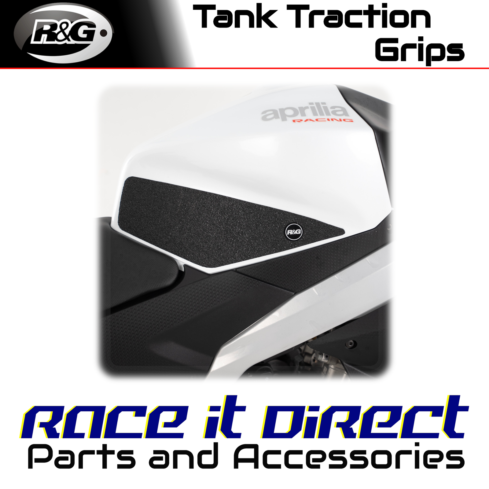 Tank Traction Grips for Aprilia RS457 2024-2026 R&G