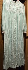 Vtg Barbizon Lingerie Grandmacore Floral Long Nightgown Cottagecore Prairie Lace
