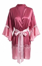 Victoria  s Secret Wrap Kimono Flounce Robe XS Ruffles Ethereal Fairy Lace