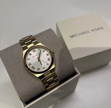 MICHAEL KORS MK7391 Lennox Women's Gold-Tone Watch BNWT Gift Box 200
