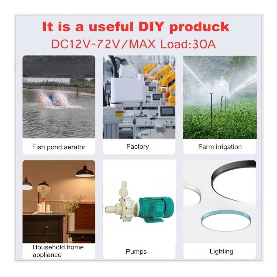 433MHz Wireless Remote Control Switch for Single Channel 30A 100 240V AC - Image 3 of 4